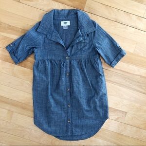 Old Navy Chambray Shirt Dress/Tunic - 5T
